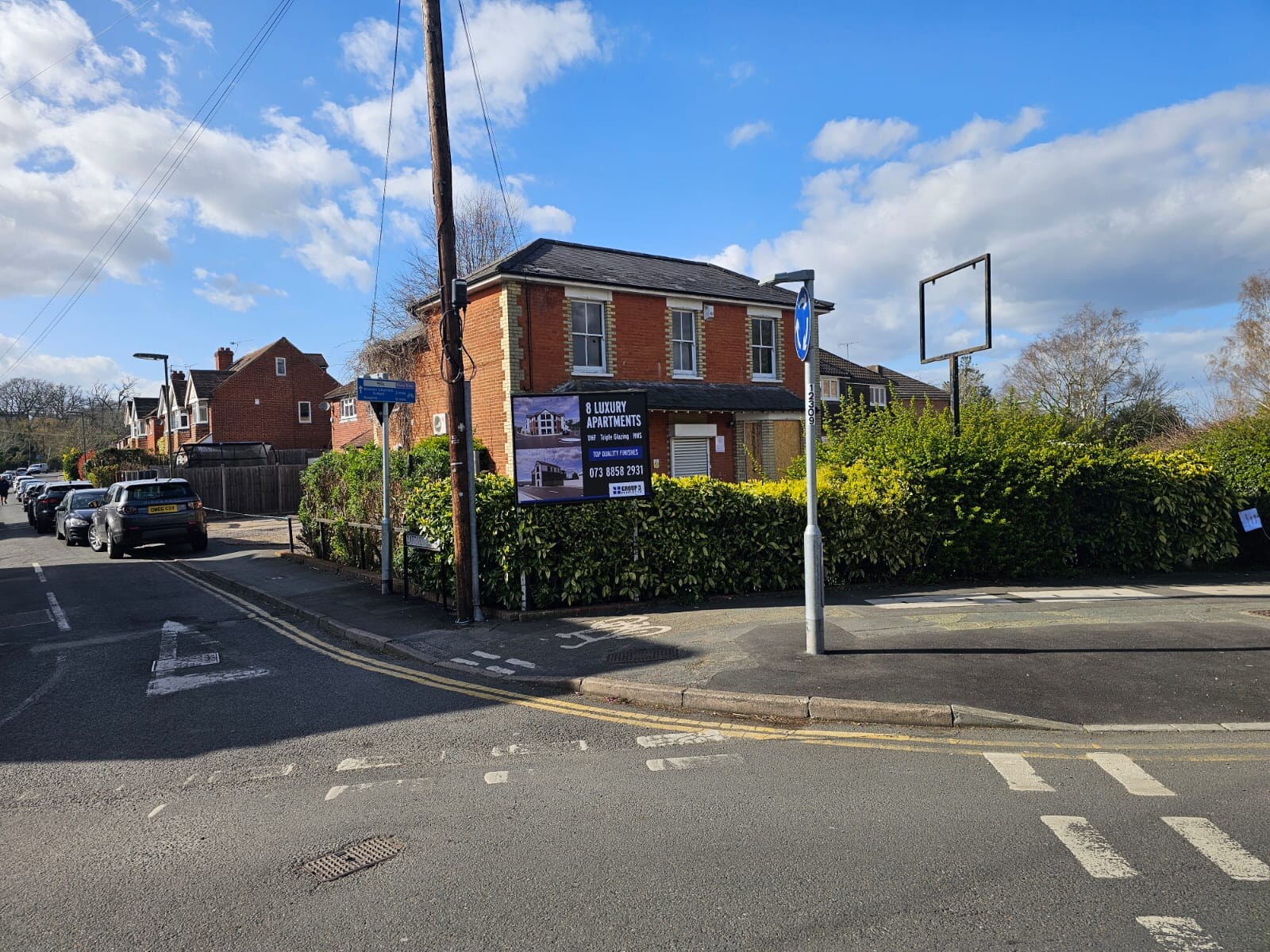 The existing vacant corner building at Robin Hood Road, St John's, before redevelopment